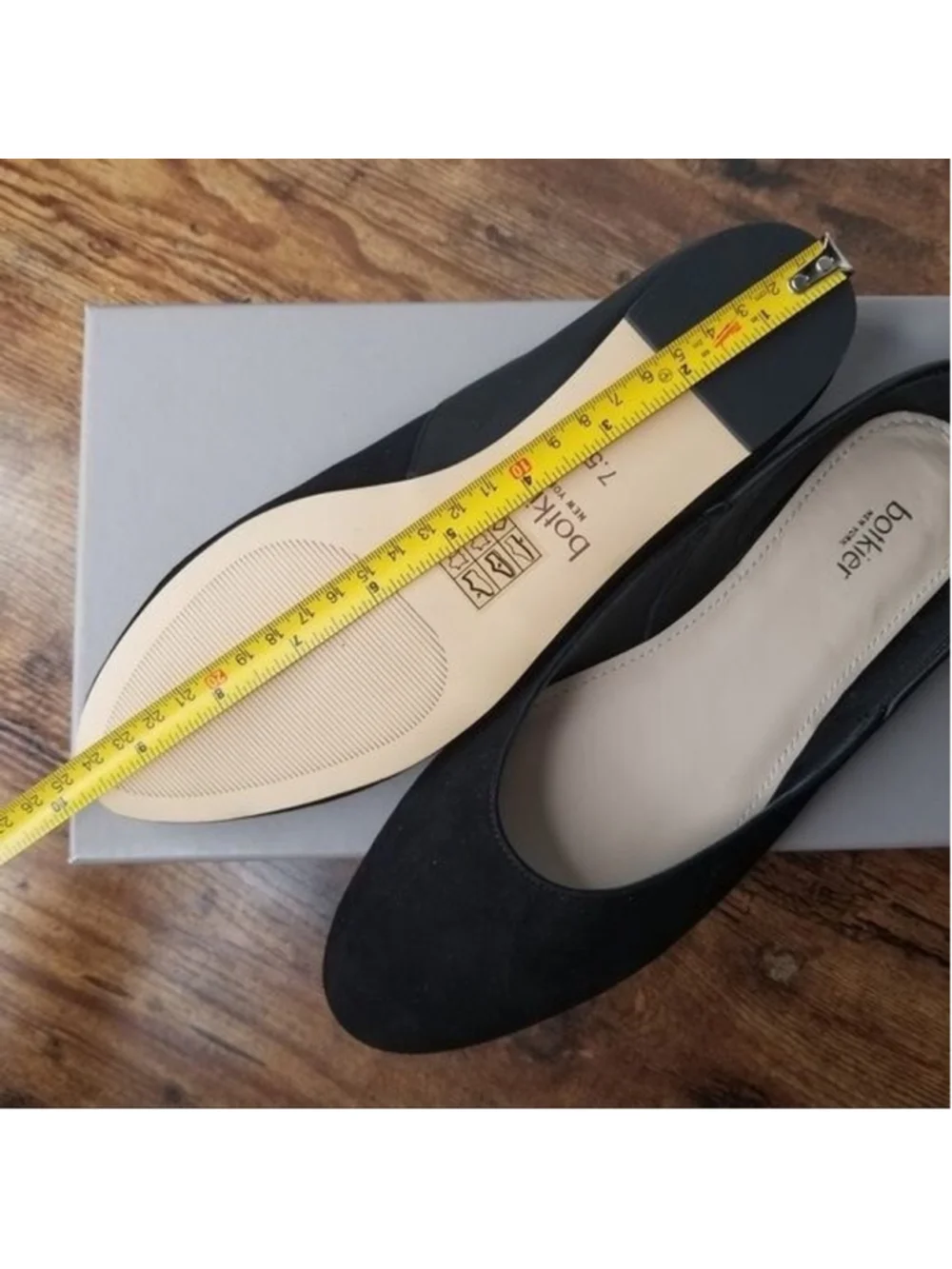 Botkier Britt Suede Flats Women Black 7.5- 0312
